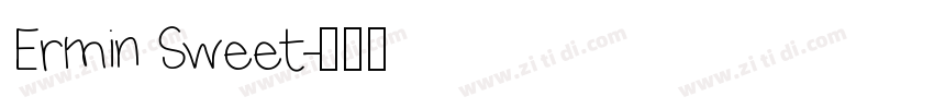 Ermin Sweet字体转换